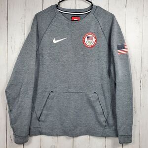 Nike Tech Team USA Olympics Fleece Crewneck Sweatshirt Men's Small 807601-063